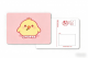 Chunky Yellow Chick 5x7 Postcard