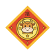 Prosperous Ox Zodiac Door Plaque (8×8)