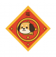 Warm Dog Zodiac Door Plaque (8×8)